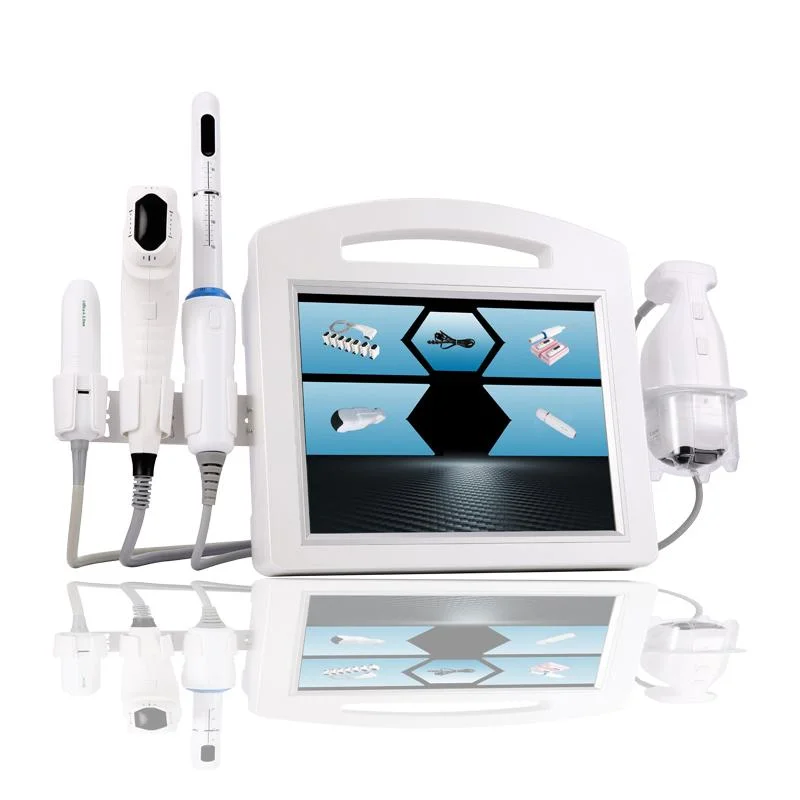 3D 4D Vmax Hifu Liposonix 7 Cartuchos Enfoque de alta intensidad la quema de grasa de elevación de la cara de ultrasonido equipo de belleza