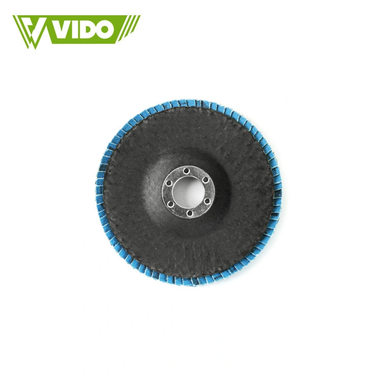 Vido High Efficiency Calcined Zirconium 4in P60 Grinder Flap Disc