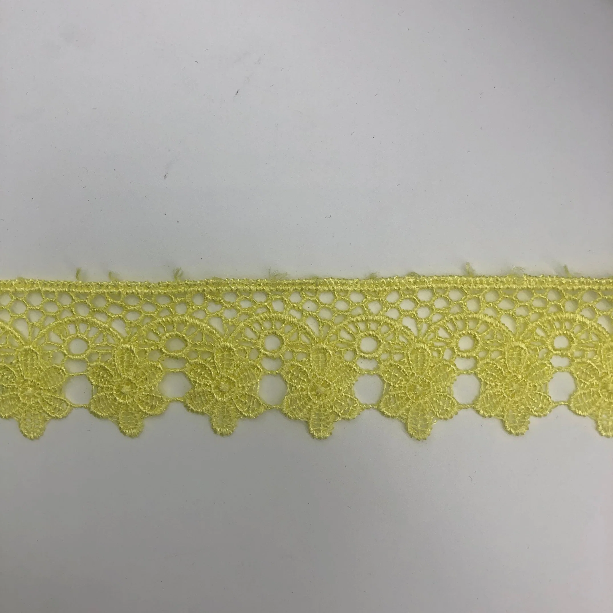 Over 20 Years Experience Various Colors French Lace Purfle for Wedding Dress Fabric