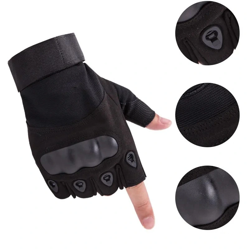 Hppe Half Finger Combat Cut Resistant Stab Proof Tactical Gloves