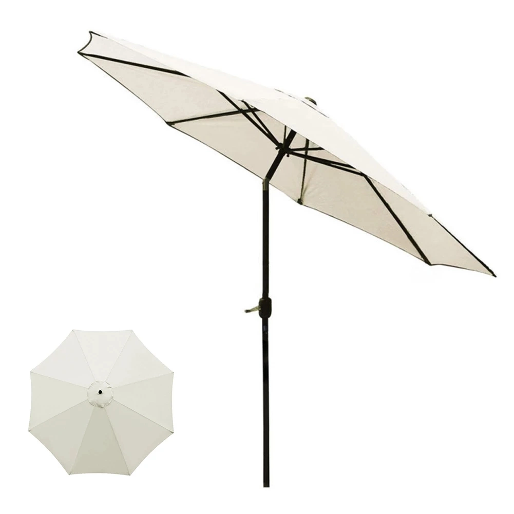 2.7/3meter Parasol Replaceable Cloth Folding Sunshade UV Sun Shade Sail Outdoor Garden Patio Beach Umbrella Cover Canopy No Stand