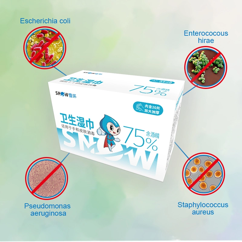 Disposable Alcohol Disinfectant Sanitizer Wet Wipes with MSDS