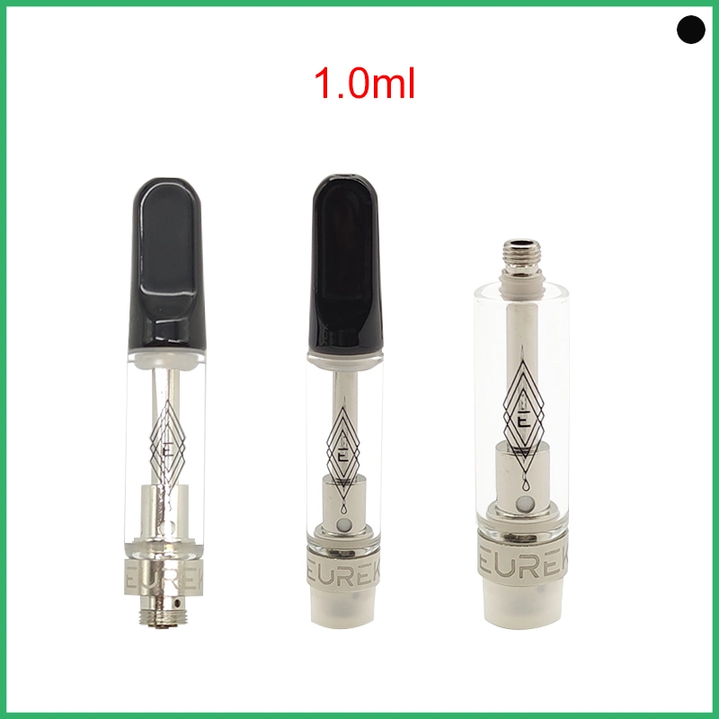 Más reciente Eureka Cart Atomizer vaciar VAPE Cart Ceramic Coil Pen Vaporizador de vidrio Eureka Cart tanque de embalaje nuevo de alta potencia