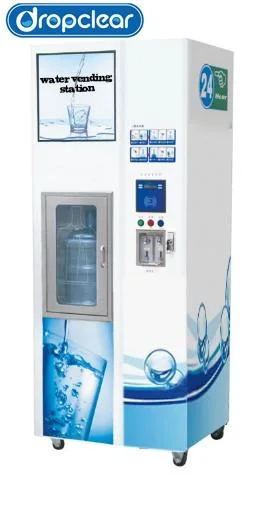 Osmose Inversa de purificação de água de máquinas de venda Moeda operado com certificação CE