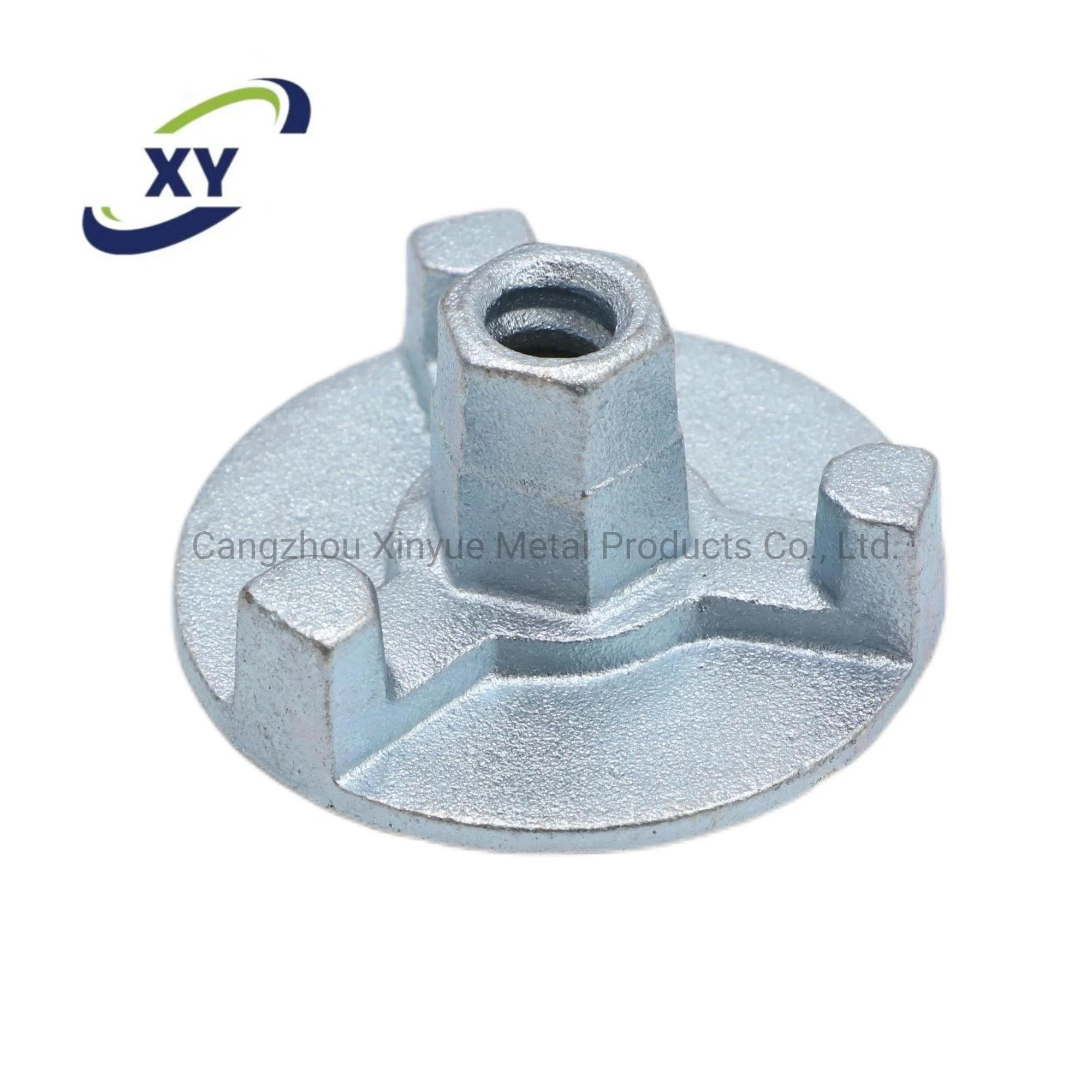 15/17mm Formwork Tie Nut Galvanized fundición barra de acoplamiento Formwork Tuerca de ala de anclaje