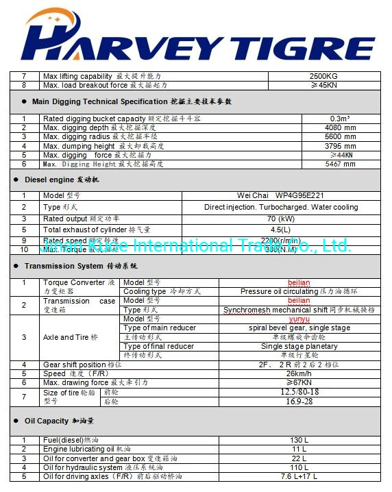 388-II National Two Weichai Big Wheel Parameters Excavator Loader Shannon Sam388 Volvo Graders of Any Model Lovol Mini Loaders of Any Model Lovol Ice Rinks