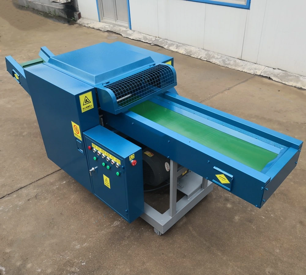 Fabric Waste Cutting Machine for Waste Cloth Fabric Denim Yarn Sheets Sponge Leather Tearing Rotary Reciprocating Cut off Cutter