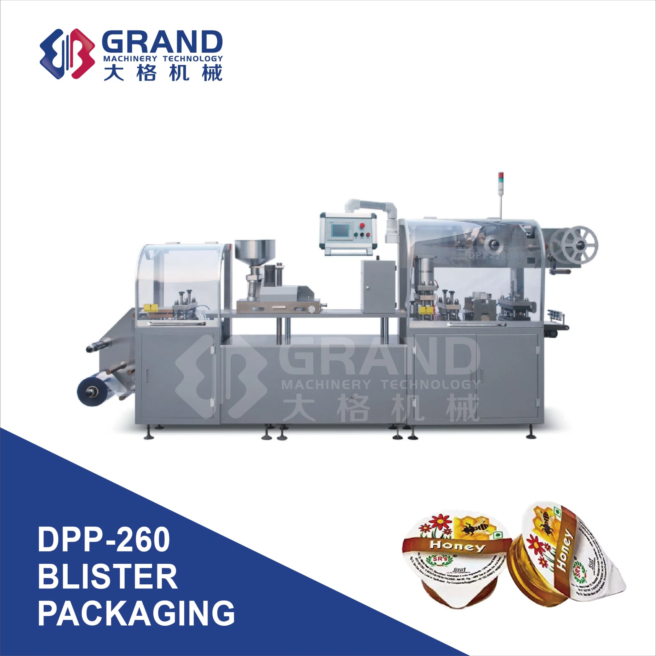 Automatic Alu Alu Blister Liquid Pack Packing Machinery Perfume Oil Cream Blister Packaging Sealing Machine for Cosmetic