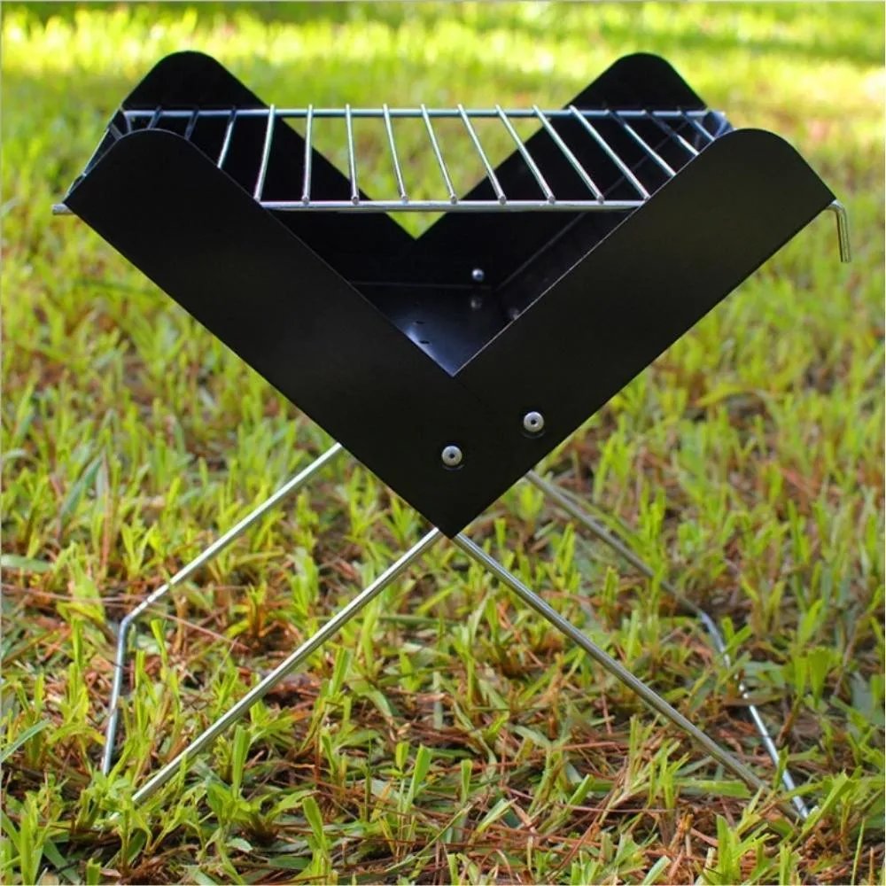 Portable Burner Lightweight Stove Burn Charcoal Grill Tool Foldable Charcoal Grill Foldable Barbecue Grill Bl20466