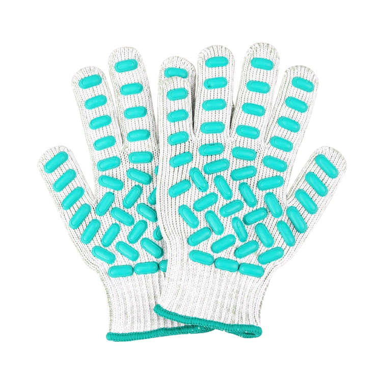 Good Quality Labour Gloves Supply White Cotton Work /Safety Gloves with Rubber Grip Dots