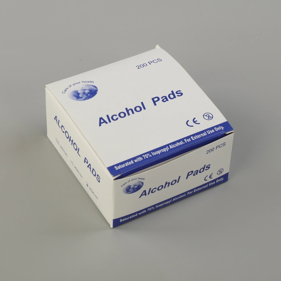 Factory Cheap Price Disposable 70% Isopropy Alcohol Prep Pads for Disinfection Use