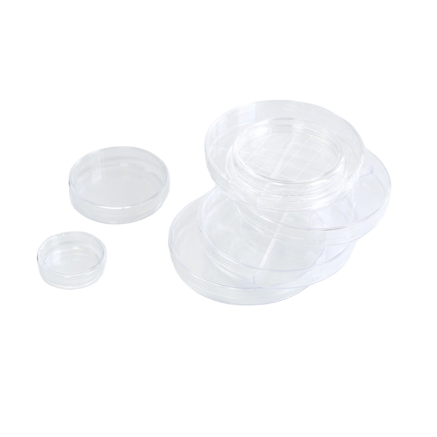 Disposable Medical Transparent Round/ Square Culture Plate Plastic Petri Dish with CE/ ISO