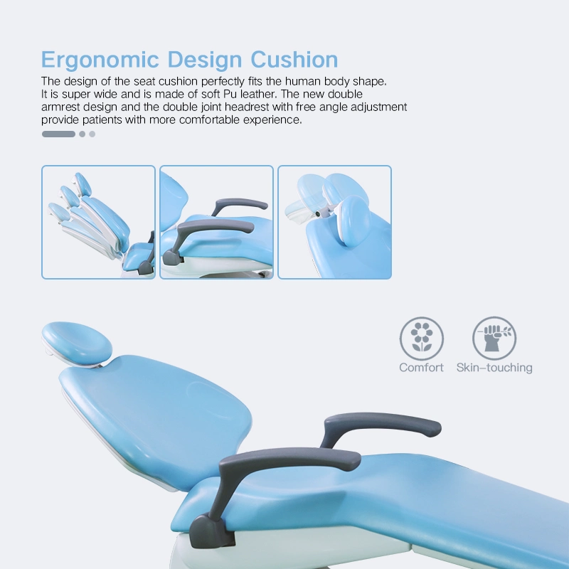 Foshan Rotatable Removable Sanding Glass Spittoon Electric Dental Chair