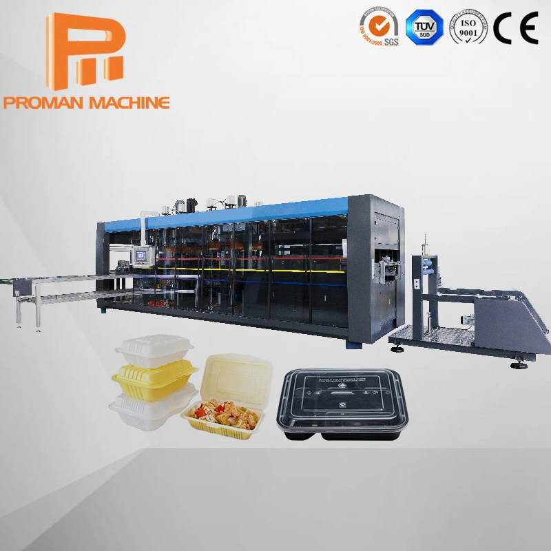 preço de fábrica de plástico descartáveis de máquina de termoformação automático de vácuo Copa PP máquina de fazer da tampa da placa de jantar