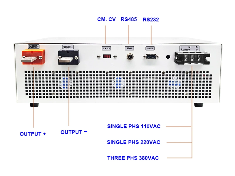 Fabricado en China AC380V a 50V 116A 200V 29una variable ajustable de potencia DC DC de alimentación de laboratorio de 5800W 6000W 7000W