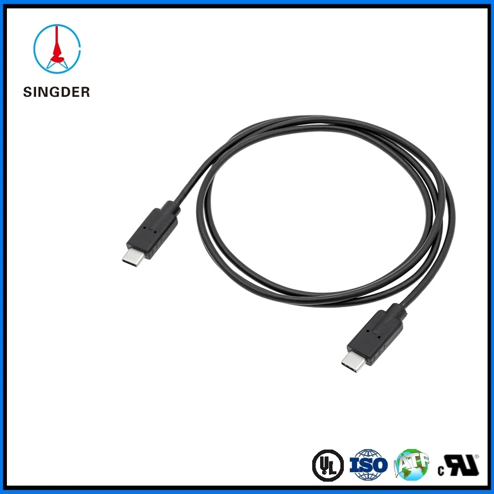 Electrical Data Transmission Cable Type C to C USB Mobile Phone Cable