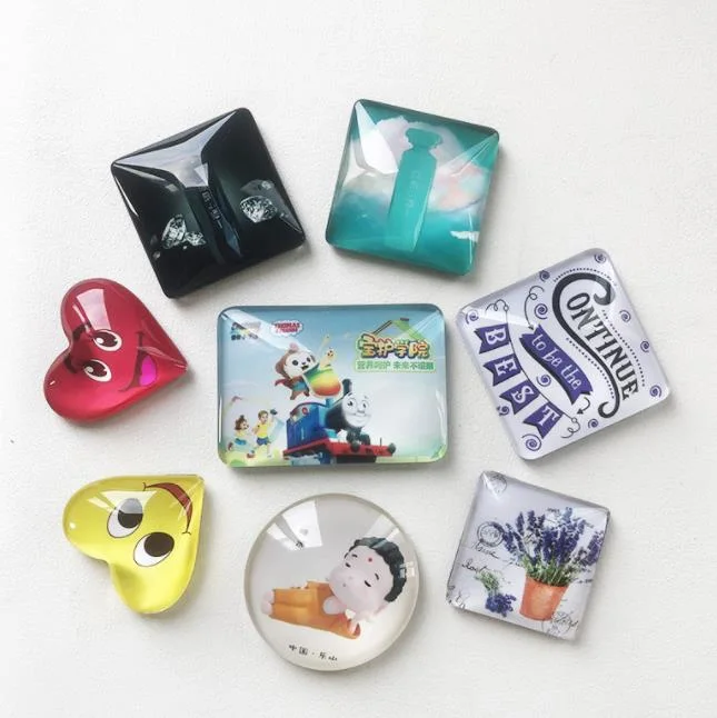 Promotional Crystal Glass Fridge Magnets