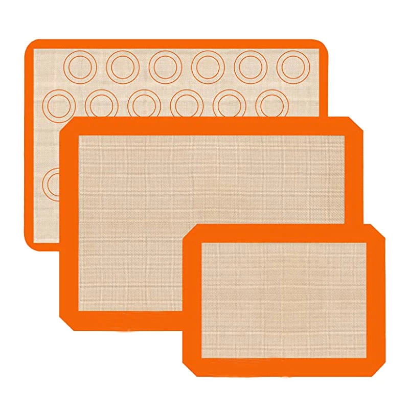 Manufacturers Wholesale Cover Perforated Pastry Non Stick Custom Biscuits Silicone Baking Mat