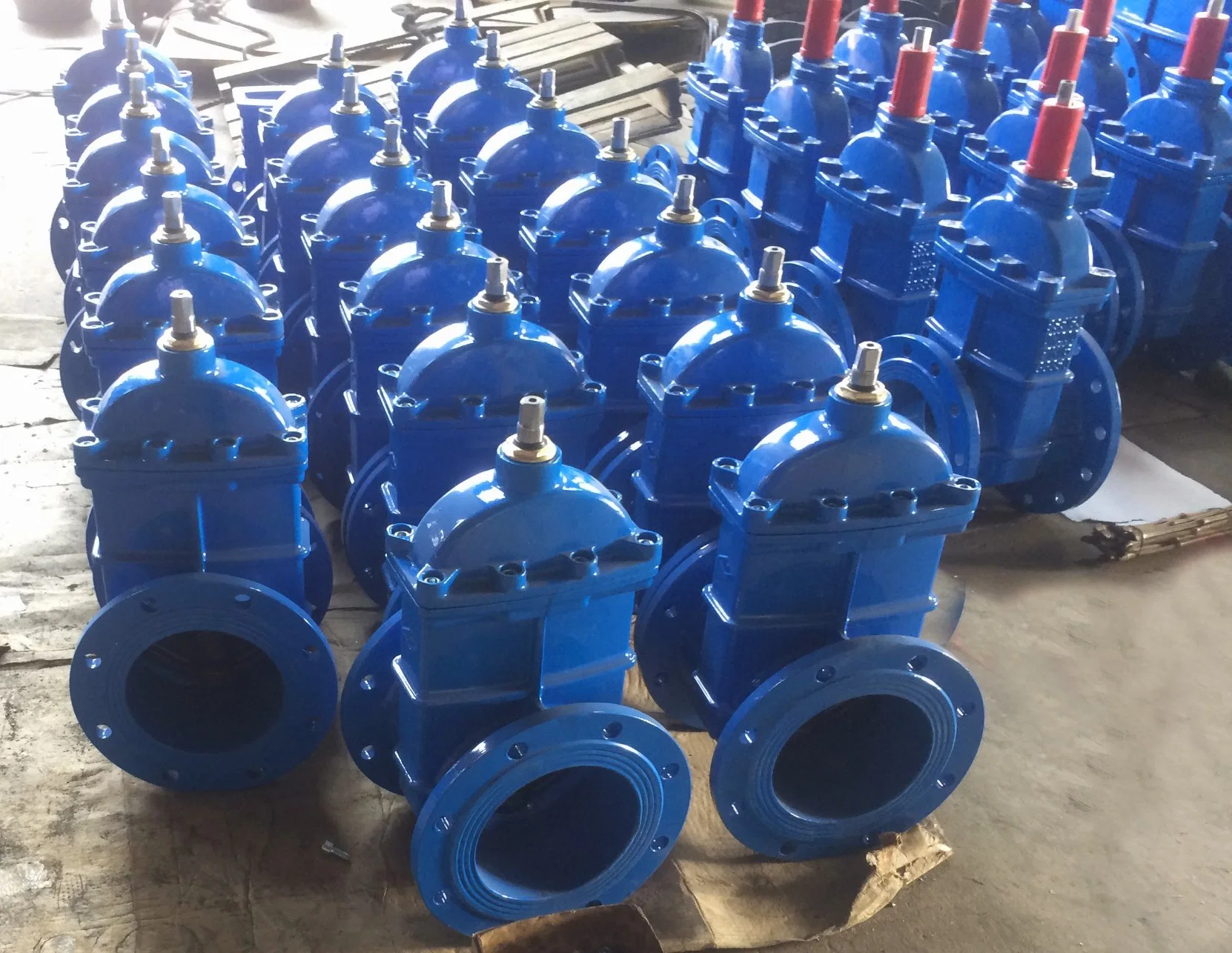 Manufacture Flanged Ductile Iron Resilient Seat Gate Valves for PVC Pipes