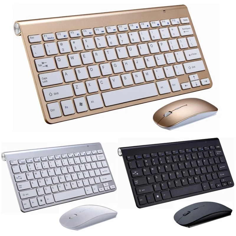 2,4G Wireless Tastatur und Maus tragbare Mini Tastatur Maus Combo Set für Notebook Laptop Mac Desktop PC Computer Smart TV PS4