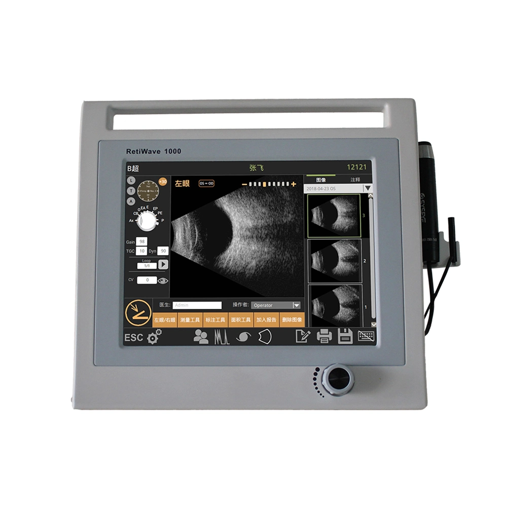 Ophthalmic Ultrasound Ophthalmology Machine Ab Scanner 12.1" Color and Touch Screen with Best Quality Digital Ultrasonic System