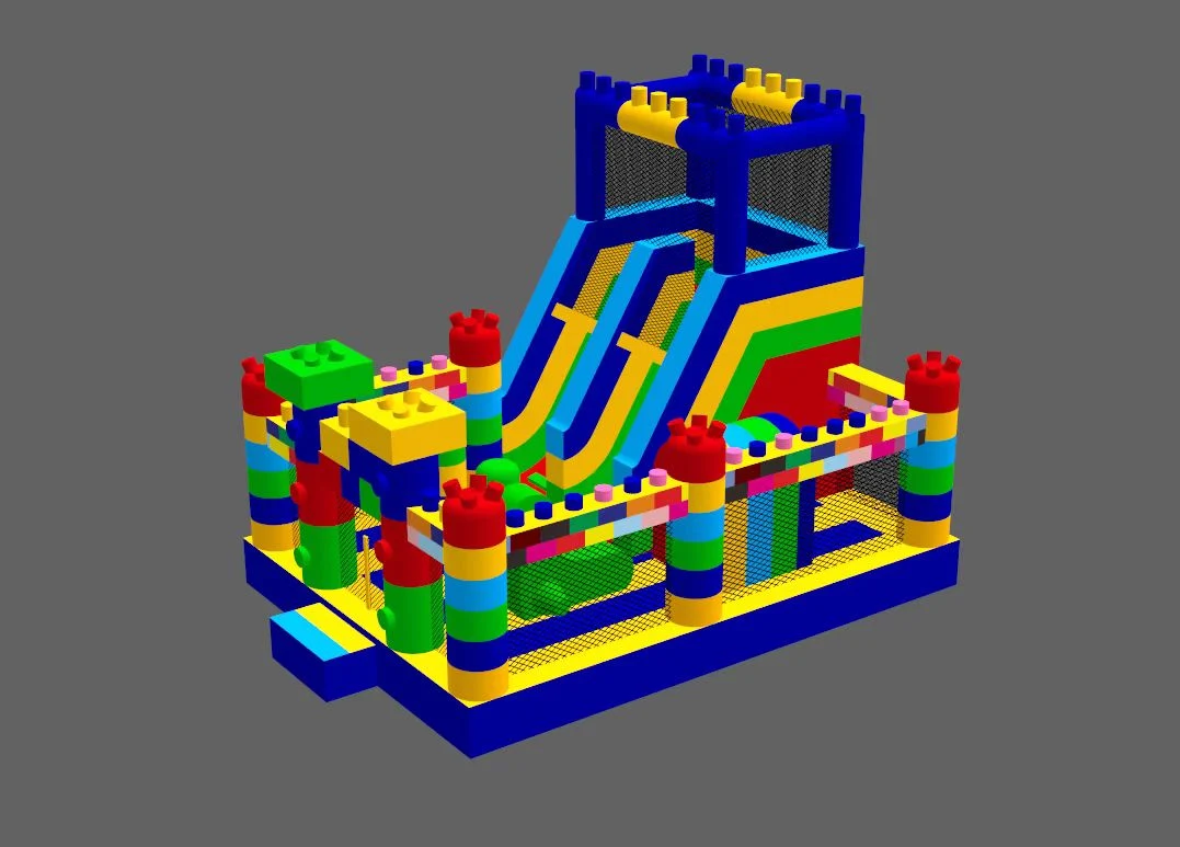 Manufacturer Supply New Design Inflatable Slide Bouncer Castle