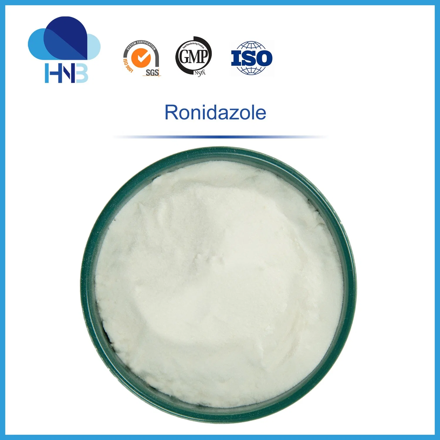 Fábrica de GMP Vet Ipronidazole/Dimetridazloe CAS 7681-76-7 Producto de la fuerza de un 99% Rnz Ronidazole