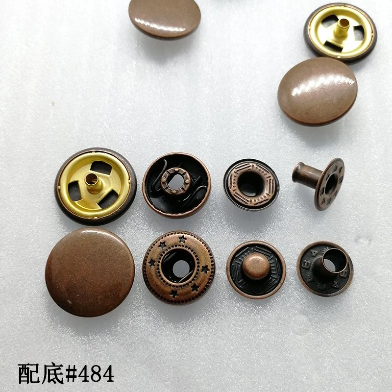 17mm Alloy Custom Brass Metal Snap Press Button for Garment Accessories