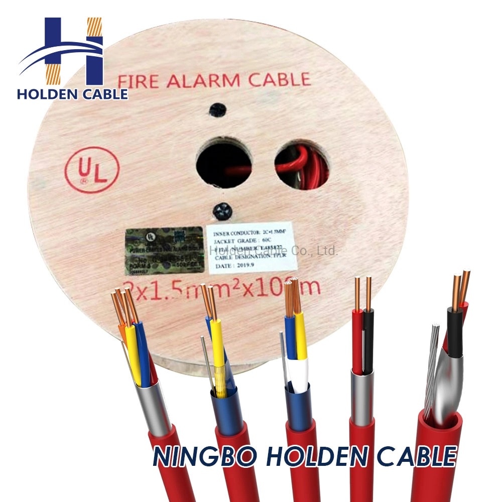 2C*1.5 مم 3c*1.5 مم 2.5 مم كابل إنذار عالي التصنيف لدرجة حرارة الحريق