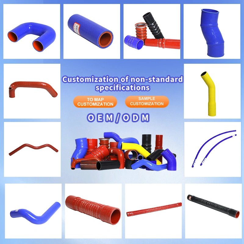 High Temperature Radiator Silicone Rubber Hose Pipe Tube Industrial Flexible Braided Silicone Hose