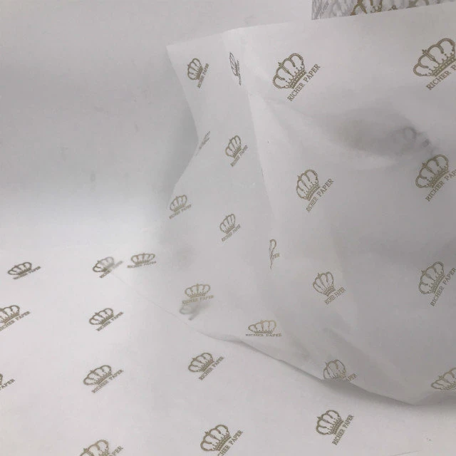 Papier de rouleau d'emballage de tissus personnalisé