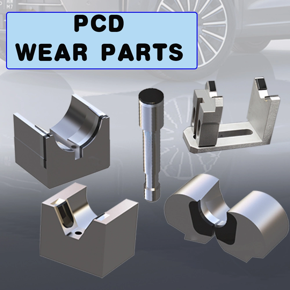 Diamond Wear Resistance PCD Tipped Wear Parts for Bearing Crankshaft Electronic Components Machine Tools