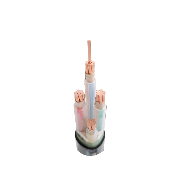 Yjv 2/3/4 Core Fire Resistant XLPE Insulated Sheath PVC Sheath Copper Stranded Flexible Power Cable