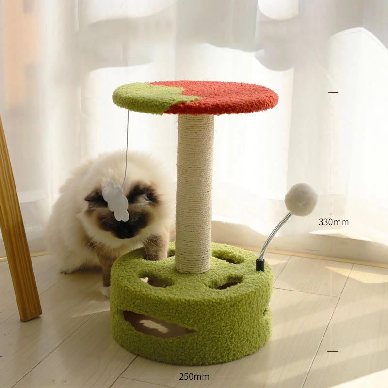 Bom Feedback de sisal Madeira Cat Toy jogando Pet-Friendly Gato Arranhar Board