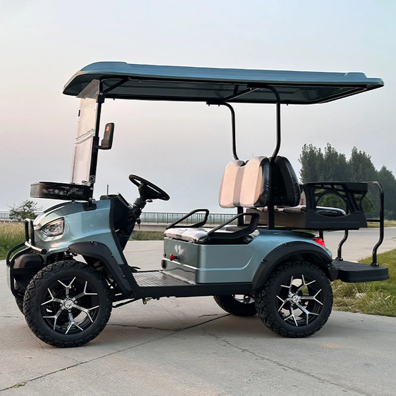 Cheap Price 2+2 4 Seaters Golf Cart Dealer off Road Mobility Scooter Club Car Mini Lifted Electric Utility Vehicle Custom Golf Carts with Parts for Sale