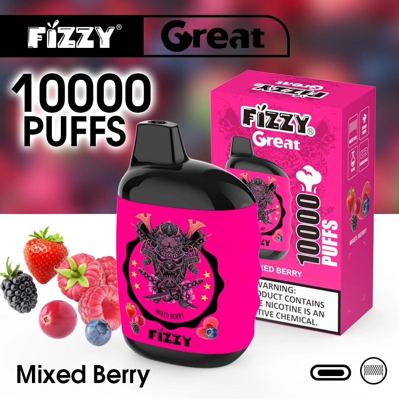 Fizzy Great 2023 Pop Big Smoke 10000 Puffs Disposable/Chargeable Electronic Cigarette Puff Plus Vape