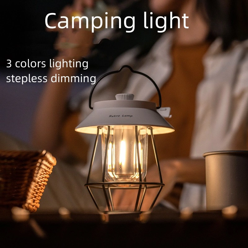 Outdoor USB Emergency Charging Tent Camping Retro Portable Atmosphere Light