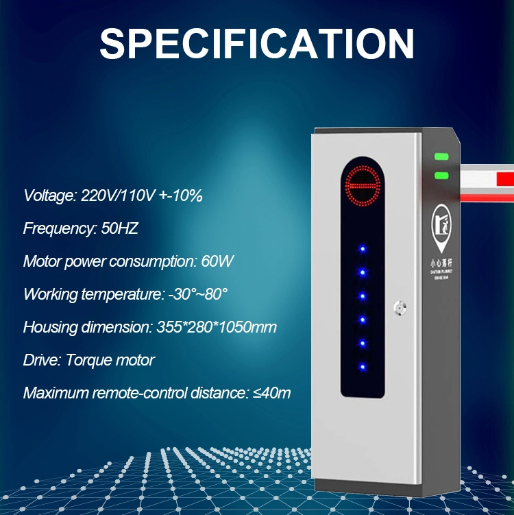 RFID Access Control Parking Barrier Boom Gate