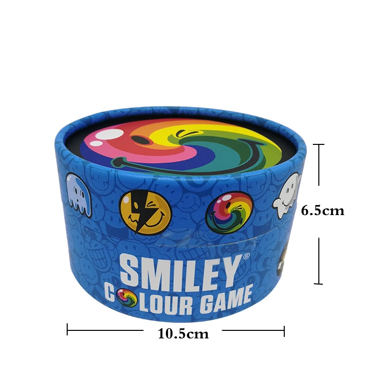 Top Quality Cylindrical Paper Card Custom Made Board Game Round Box