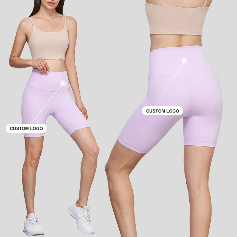 High Waisted Biker Shorts für Damen Bauch-Control-Buttery weich Schwarz Workout Yoga Athletic Übung Spandex Shorts