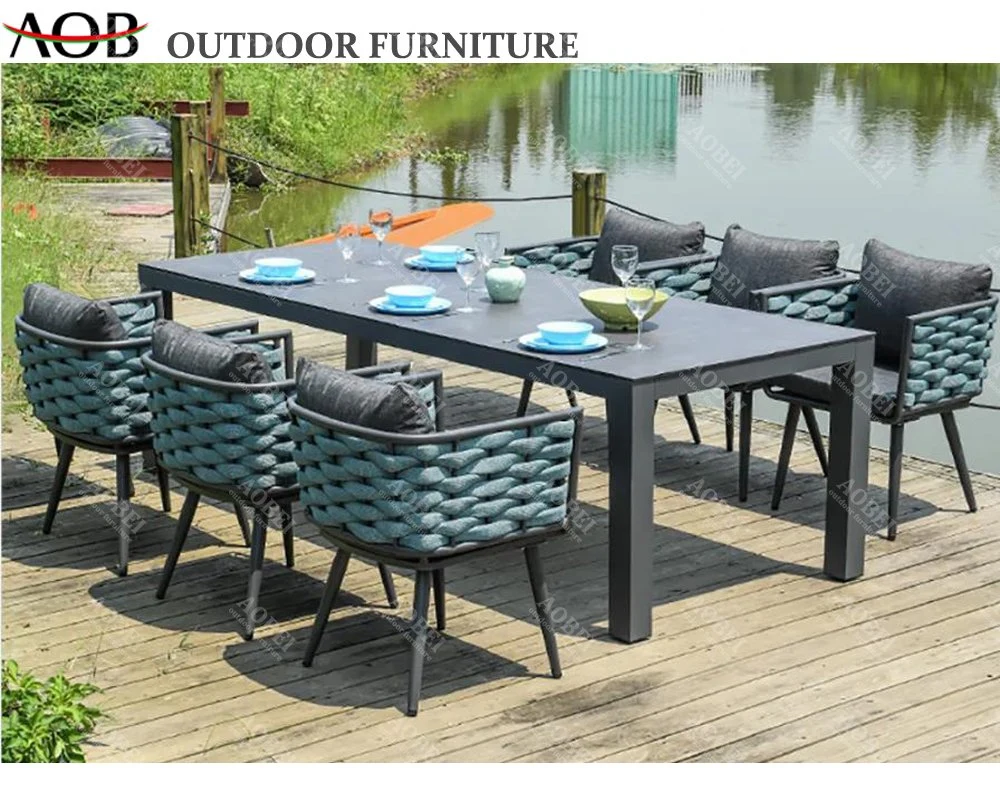 Garden Outdoor Restaurant Hotel Cafe Patio Home Dining Table Chair Set Furniture