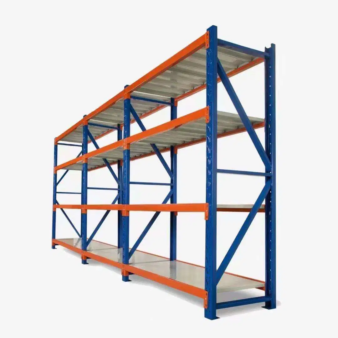 Rack de almacenamiento de nivel industrial ajustable con una carga pesada Warehosue Longspan Estantes de almacenamiento de seguridad