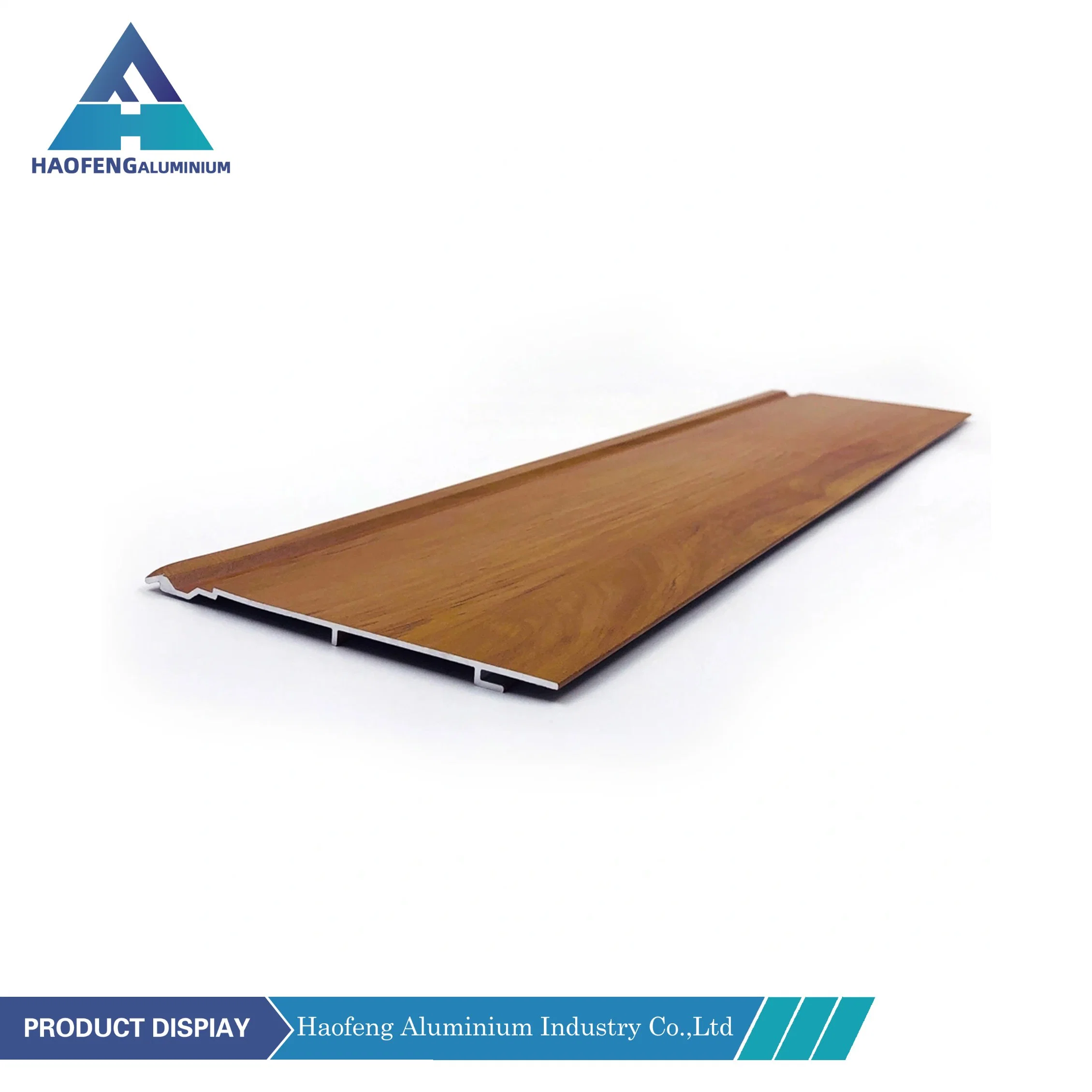 Soil Wood Color Aluminium Extrusion Powder Coating Transfer Wood Grain Aluminium Profile