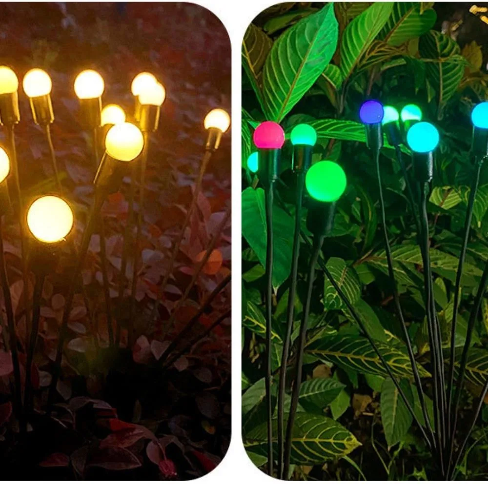 Luces Firefly Waterproof Solar impulsado por el viento Swing para Patio Pathway Patio Bl20765