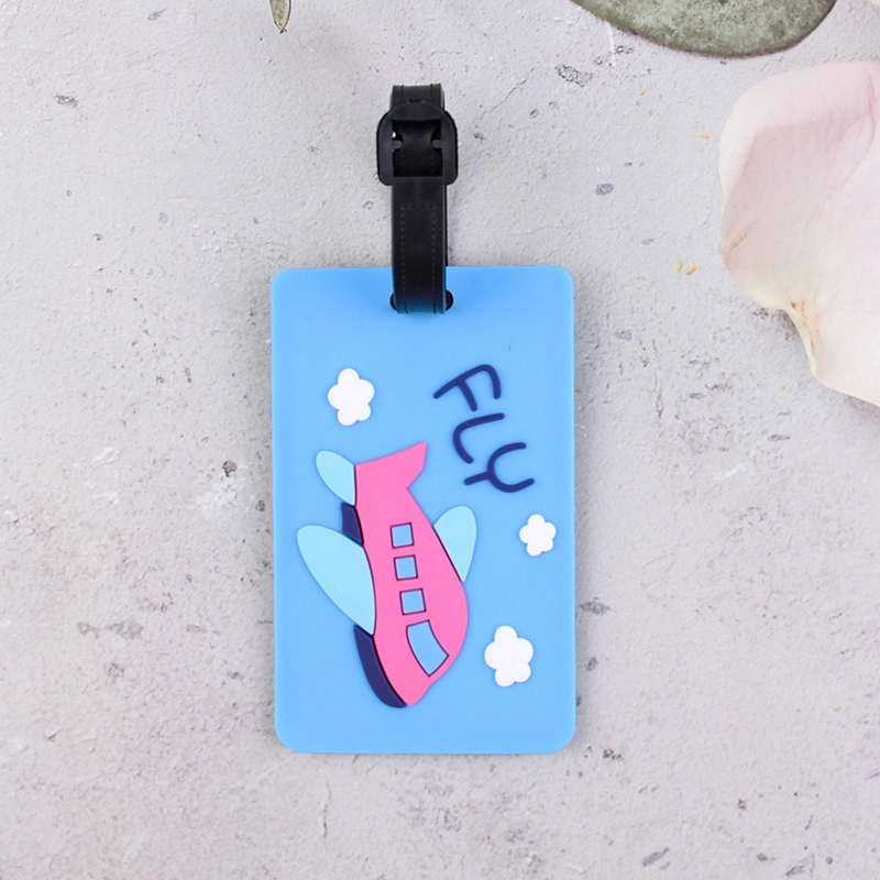 En caoutchouc souple PVC Luggage Tag mode Tag en silicone