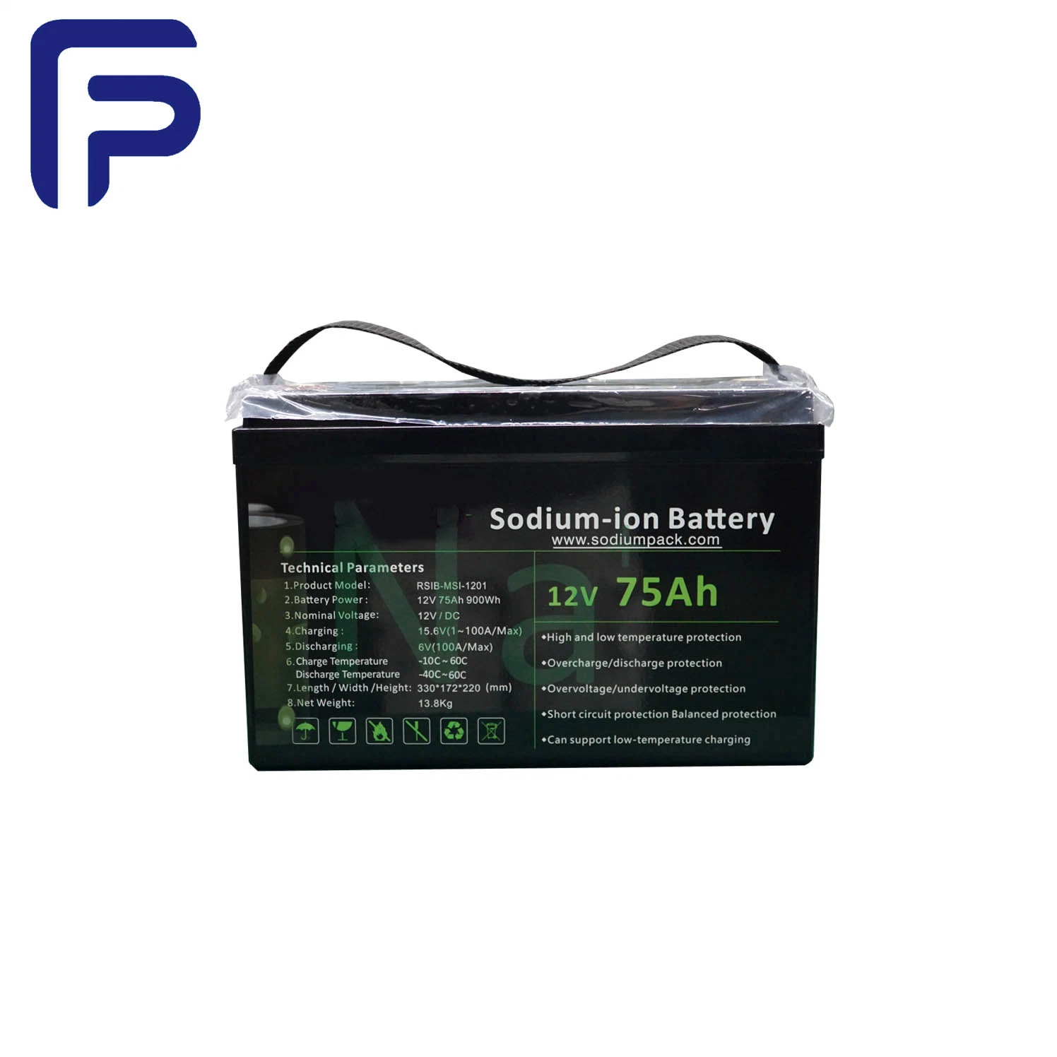 Batería de ion-sodio 12V 68ah 816wh recargable de plomo modificado ciclo profundo Nacufemno