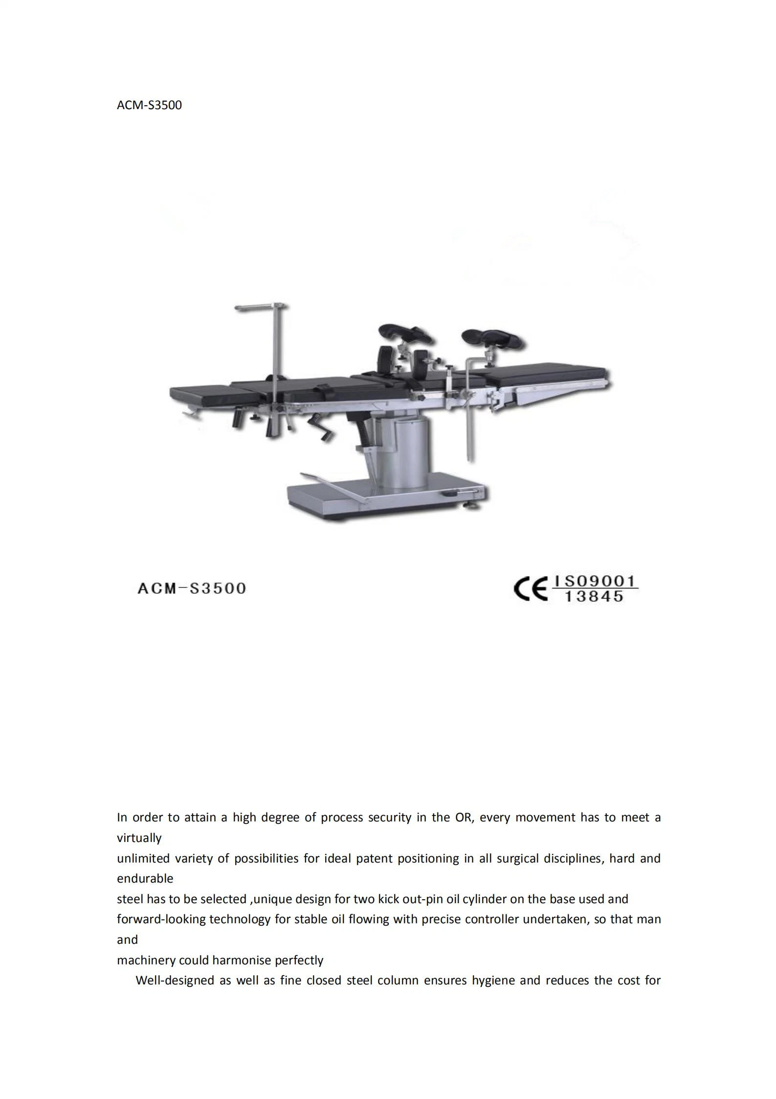 Manual Hydraulic Surgical Table (Operation Table)