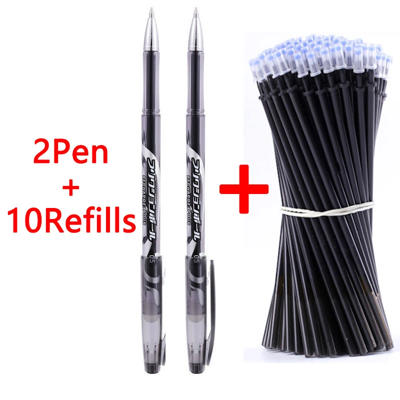 Erasable Gel Pen with 10 Refills Set, Include Total 2pens and Eraser