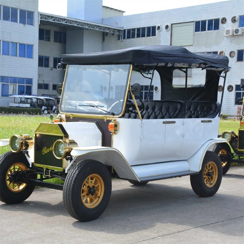 Chinese Factory Outlet New Energy Electric Sightseeing Mini Bus Retro Classic Car Club Vehicle with CE