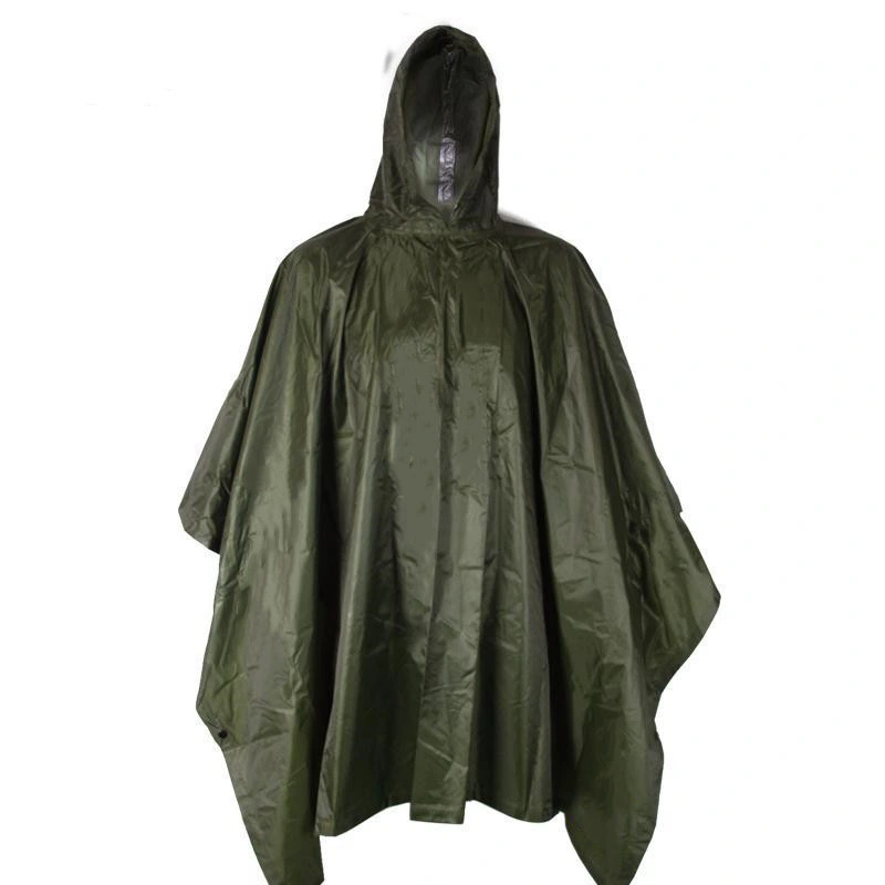 Tactical Waterproof Camouflage Poncho Safety Raincoat Rainwears Rain Jacket